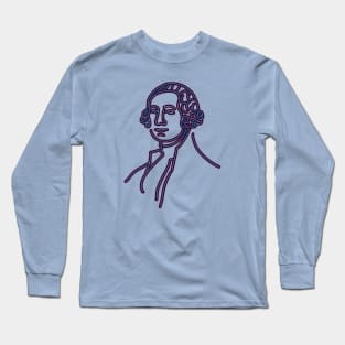 George Washington Line Art V.3 Long Sleeve T-Shirt